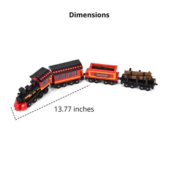 NEW - Train Building Blocks Toy - Includes 650 Pieces - Picture 2 of 5